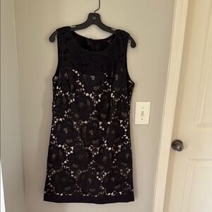 White House Black Market Black Sheath Mini Dress